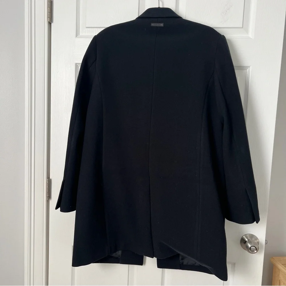 Calvin Klein Men's Black Overcoat Top Coat